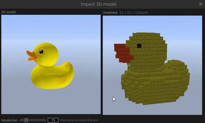 Import de modèles 3D